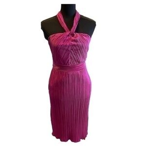 Kirious Fuschia Halter Dress